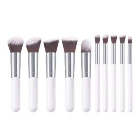 10 pcs makeup brush set w/s