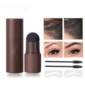 3pcs Eyebrow Stamp Shaping Kit Reusable Makeup Brow Powder Cosmetic Set  Color 01