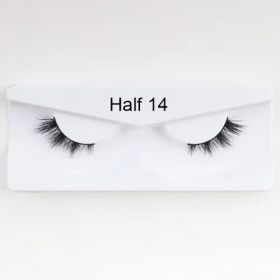 1Pair Mink Half Lashes Half 14