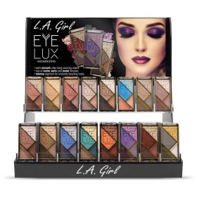 L.A. GIRL Eyelux Eyeshadow Acrylic Display Set, 192 Pieces