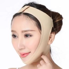 Elastic Face Slimming Bandage V Line Face Shaper Women Beige