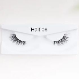 1Pair Mink Half Lashes Half 06