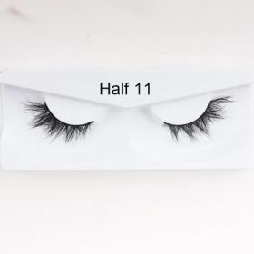 1Pair Mink Half Lashes Half 11