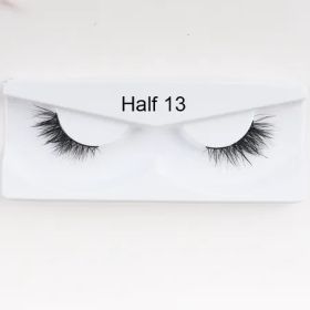 1Pair Mink Half Lashes Half 13