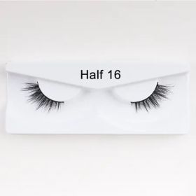 1Pair Mink Half Lashes Half 16