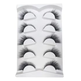 New 5 Pairs High Quality Faux Eyelashes Handmade