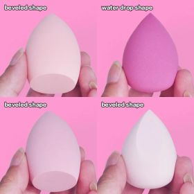 Different Sizes Makeup Sponge Dry & Wet Use Cosmetic Puff Sponge Pink